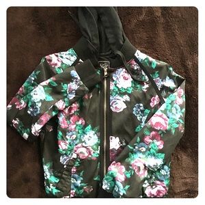 A beautiful rose print jacket